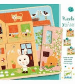Djeco - Rabbit - 3 Layer Puzzle