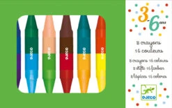 Djeco - 8 Twins Crayons