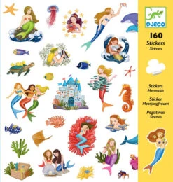 Djeco - 160 Mermaids Stickers
