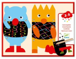 Djeco- The Little Monsters Scratch Cards