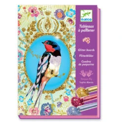 Djeco Glitter Boards Birds**slightly Damaged Box**