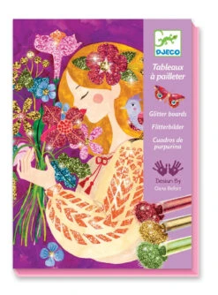 Djeco - The Scent Of Flowers Glitter Boards -Children Toys Shop dj9508a 42736.1600288839