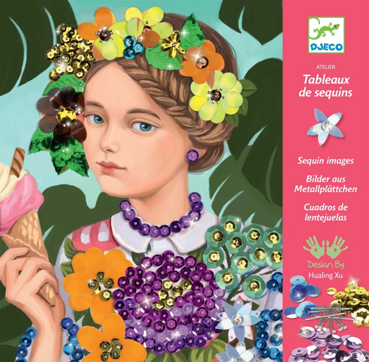 Djeco - Merry And Smart Sequin Pictures 1 Djeco - Merry And Smart Sequin Pictures