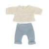 Miniland Clothing 21cm - Eco Knitted Sweater And Trousers