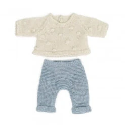 Miniland Clothing 21cm - Eco Knitted Sweater And Trousers