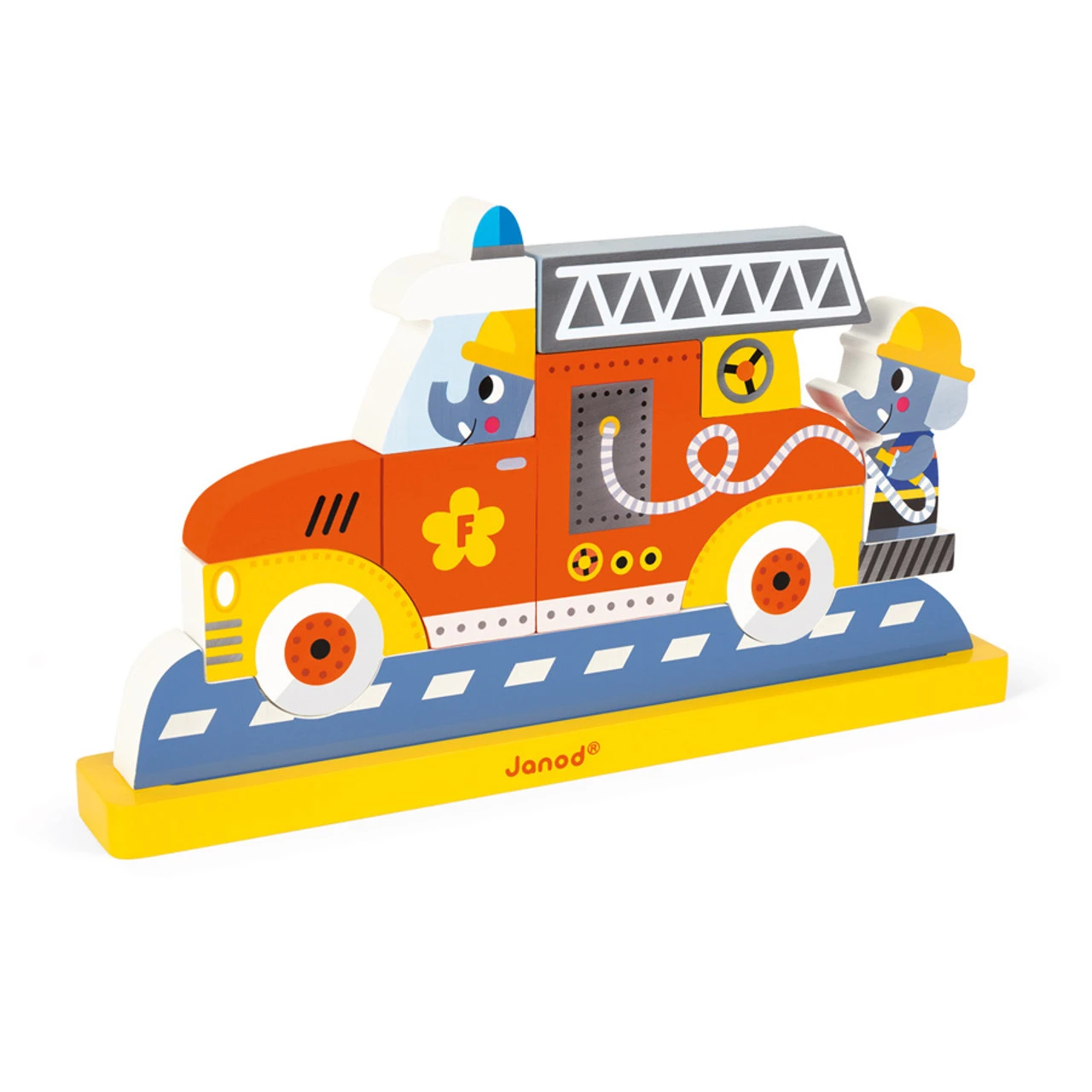 Janod Firemen Magnetic Vertical Puzzle 1 Janod Firemen Magnetic Vertical Puzzle
