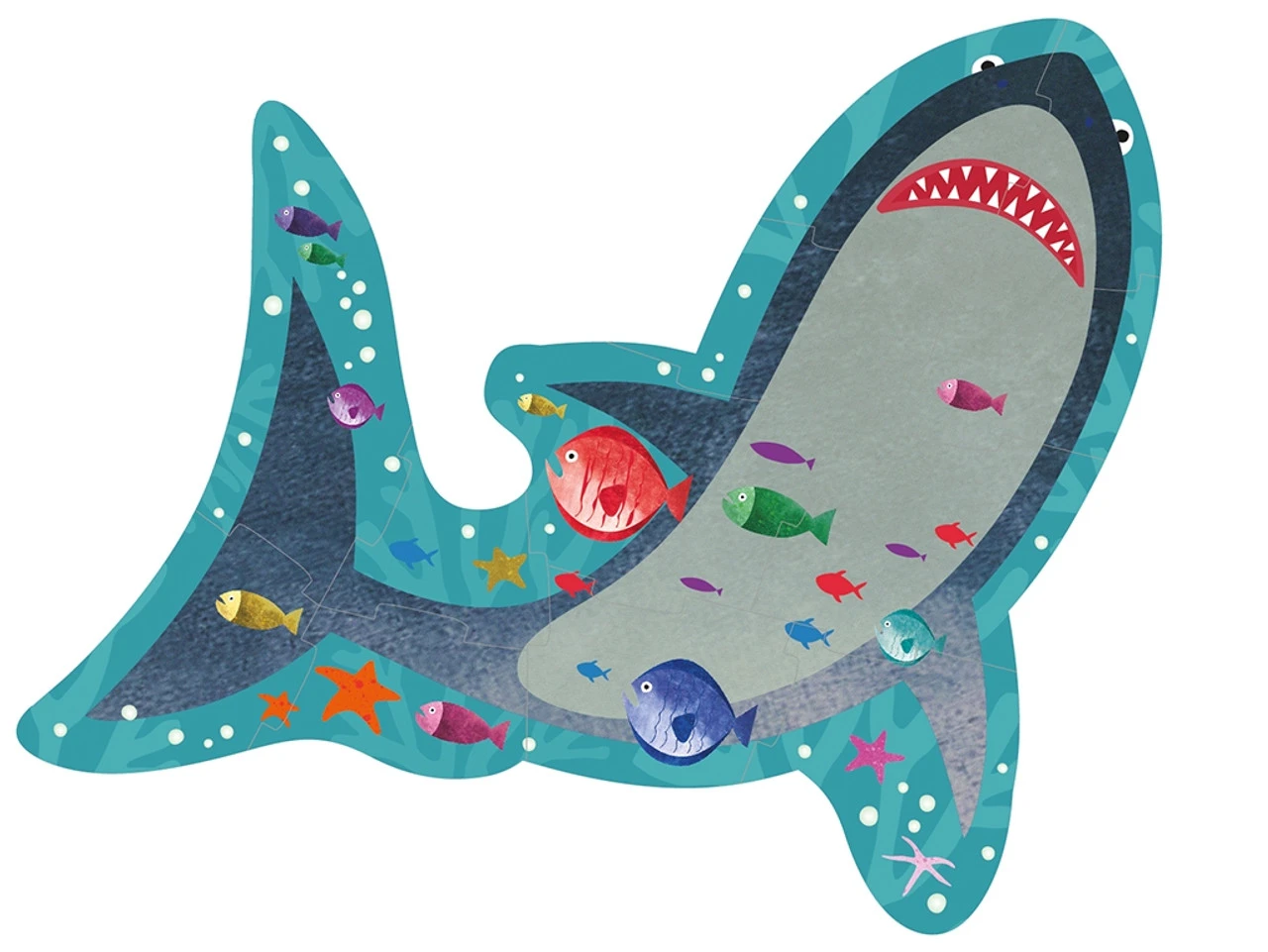 Floss & Rock 12pc - Shark Shaped Puzzle 1 Floss & Rock 12pc - Shark Shaped Puzzle