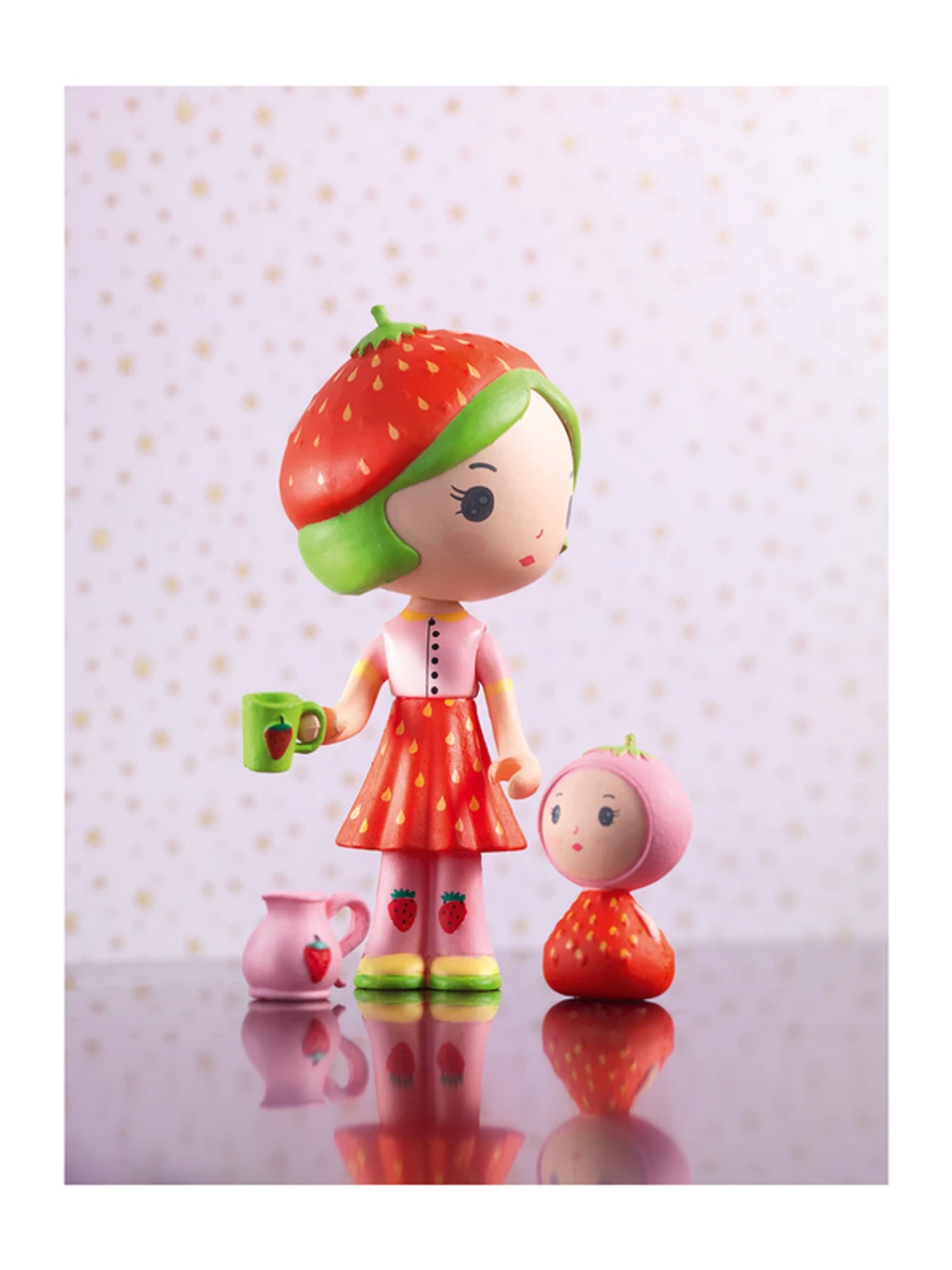 Djeco - Berry & Lila Tinyly Dolls 2 Djeco - Berry & Lila Tinyly Dolls - Image 2