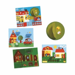 Djeco - Hide And Seek Folding & Stickers Set -Children Toys Shop image 24809.1601984808