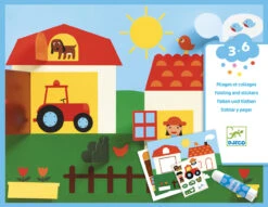 Djeco - Hide And Seek Folding & Stickers Set