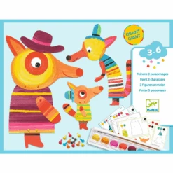 Djeco - Fox Family Painting Set -Children Toys Shop image 65312.1661611537