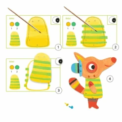 Djeco - Fox Family Painting Set -Children Toys Shop image 68872.1661611535