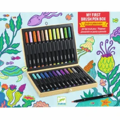 Djeco - First Brushes Pen Box -Children Toys Shop image 69373.1661545114