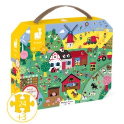 Janod - Farm Observation Puzzle 24pc