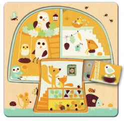 Djeco - Tree House - 3 Layer Puzzle