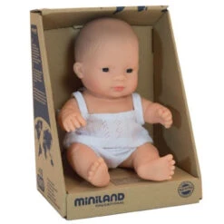 Miniland Doll 21cm - Asian Boy Baby Doll