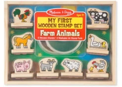 Melissa & Doug - My First Wooden Stamp Set - Farm Animals