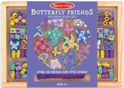 Melissa & Doug Butterfly Friends Wooden Bead Set