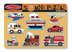 Melissa & Doug- Vehicles Sound Puzzle