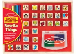 Melissa & Doug - Favorite Things Wooden Stamp Set