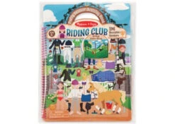 Melissa & Doug - Reusable Puffy Sticker Deluxe Horse Scene Riding Club
