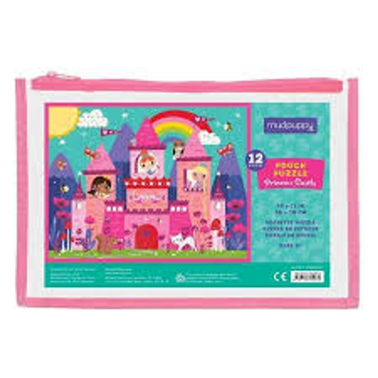 Mudpuppy 12 Piece Pouch Puzzle - Princess Castle 1 Mudpuppy 12 Piece Pouch Puzzle - Princess Castle