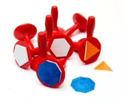 Educational Colours - Paint Stampers Geometric Shape Set Of 10