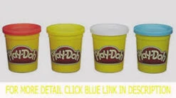 Playdoh - 4 Tub Pack - Blue, White, Yellow, Red