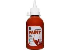 Educational Colours - Rainbow Paint 250ml Burnt Sienna (Junior Student Acrylic)