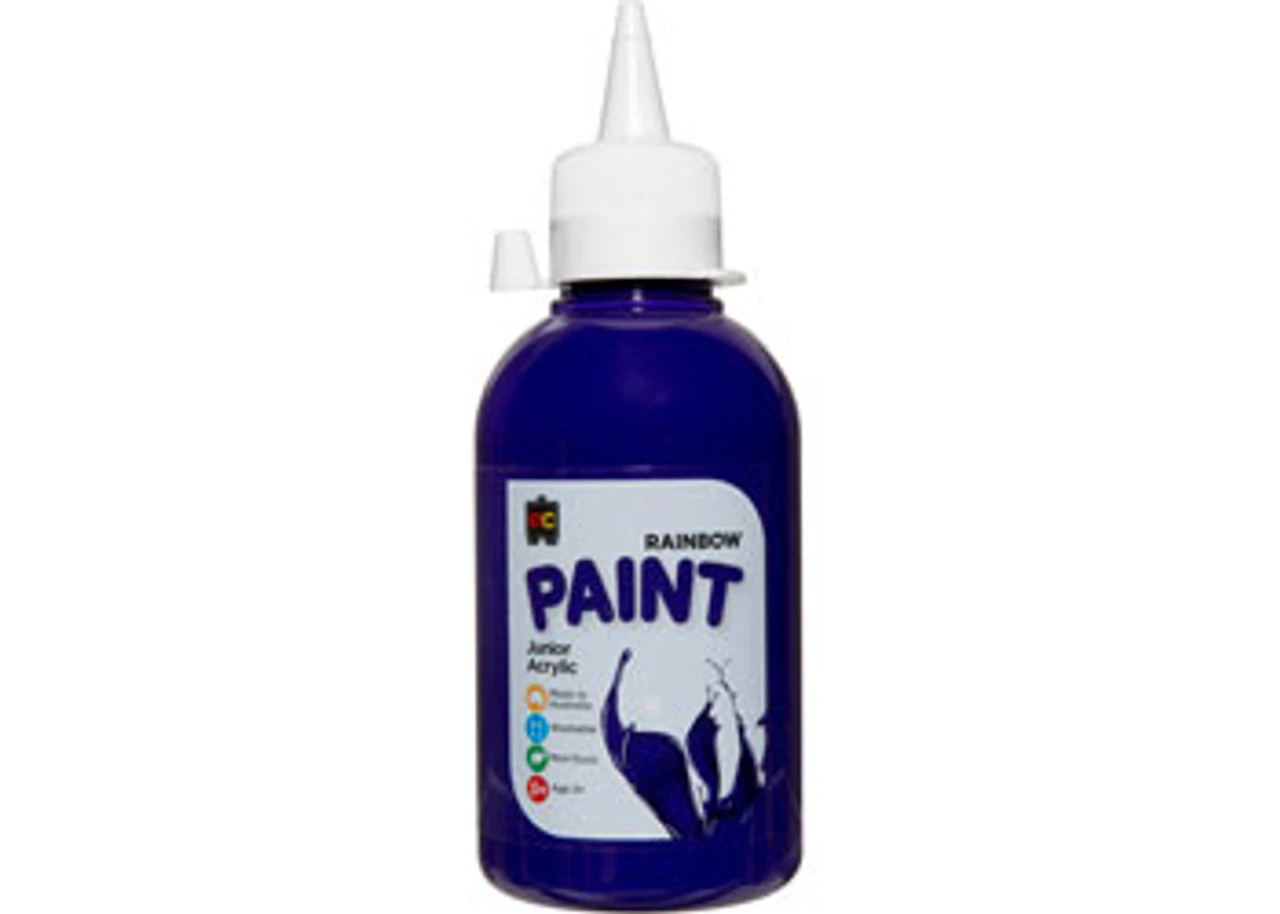 Educational Colours - Rainbow Paint 250ml Purple (Junior Student Acrylic) 1 Educational Colours - Rainbow Paint 250ml Purple (Junior Student Acrylic)