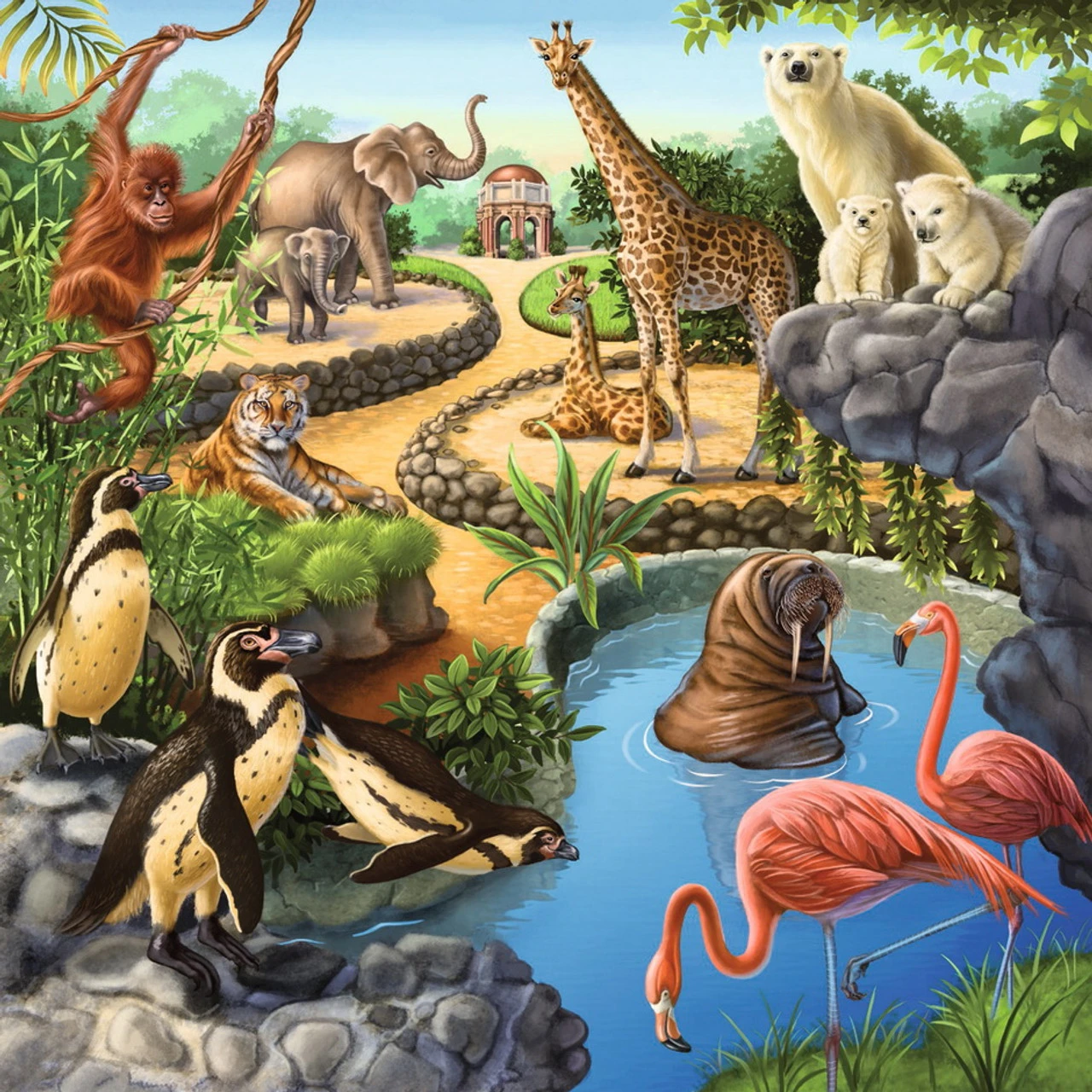 Ravensburger 3x49pc - Forest Zoo & Pets Puzzle 2 Ravensburger 3x49pc - Forest Zoo & Pets Puzzle - Image 2