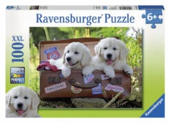 Ravensburger 100pc - Travelling Puppies Puzzle