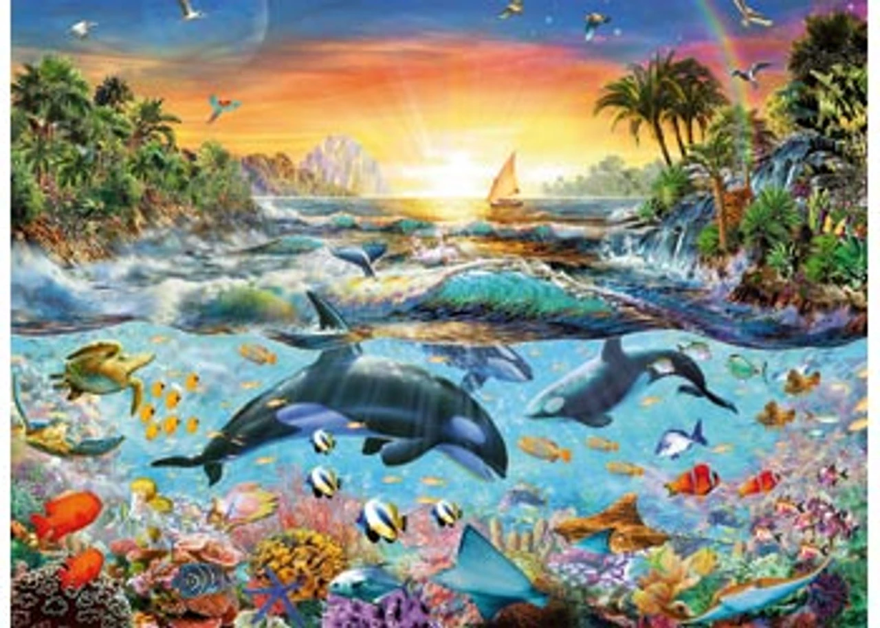 Ravensburger 200pc - Orca Paradise Puzzle 2 Ravensburger 200pc - Orca Paradise Puzzle - Image 2
