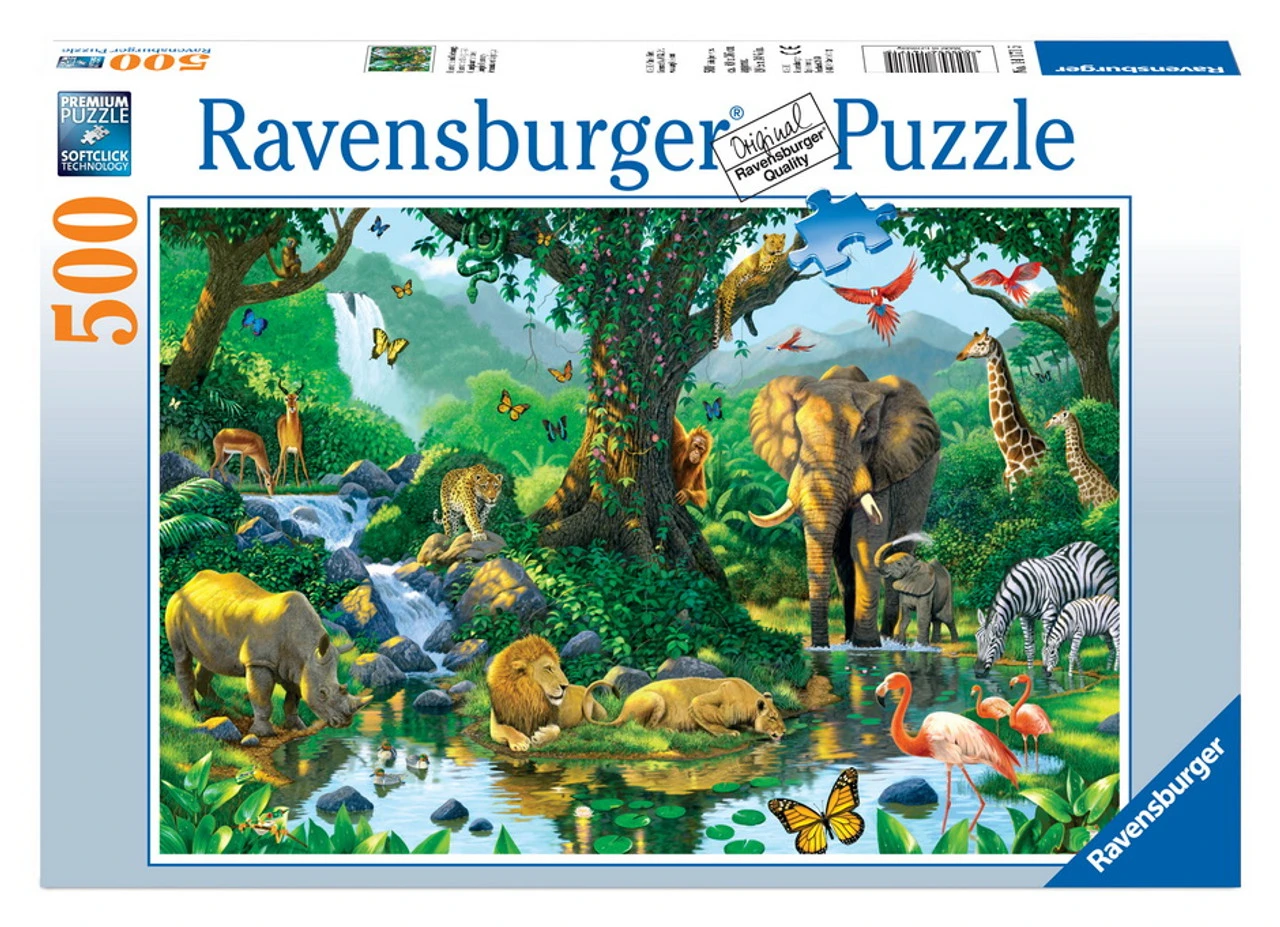Ravensburger 500pc - Harmony In The Jungle Puzzle 2 Ravensburger 500pc - Harmony In The Jungle Puzzle - Image 2