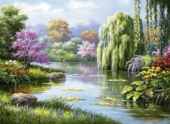 Ravensburger 500pc - Romantic Pond View Puzzle -Children Toys Shop rb14827 1 28855.1600289337