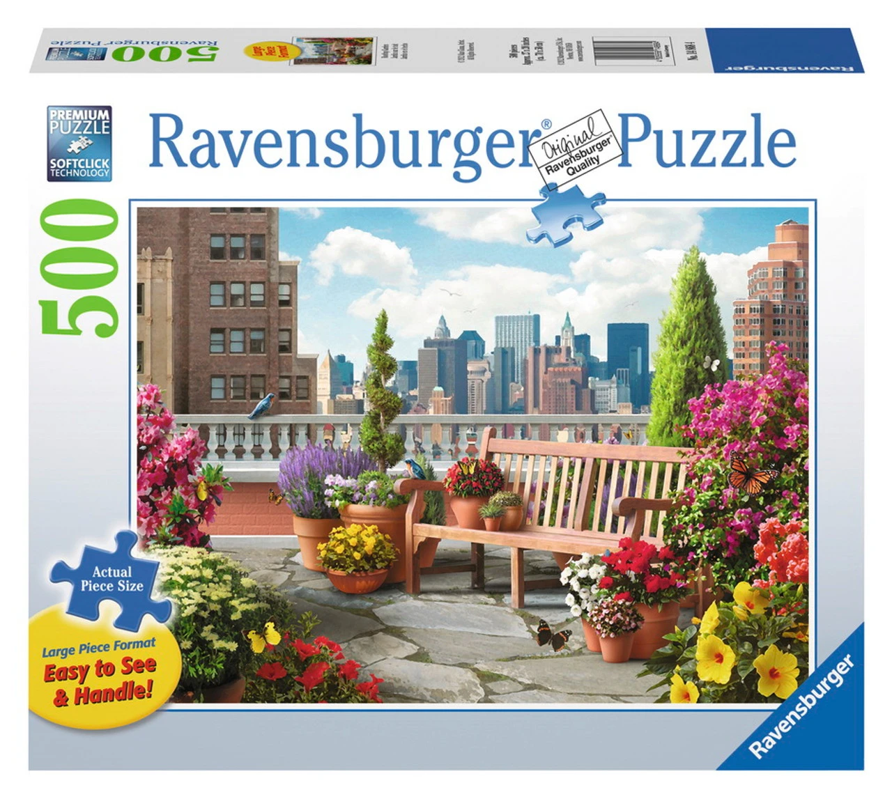 Ravensburger 500pc - Rooftop Garden Large Format Puzzle 2 Ravensburger 500pc - Rooftop Garden Large Format Puzzle - Image 2