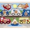 Melissa & Doug Vehicles Jumbo Knob Puzzle - 8 Pieces