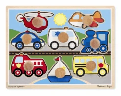 Melissa & Doug Vehicles Jumbo Knob Puzzle - 8 Pieces