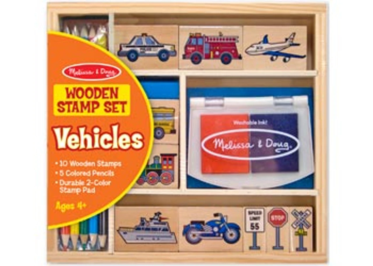 Melissa & Doug - Vehicle Stamp Set 1 Melissa & Doug - Vehicle Stamp Set