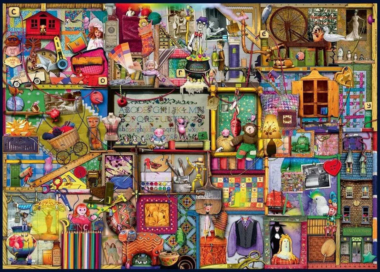 Ravensburger 1000pc - The Craft Cupboard Puzzle By Colin Thompson 2 Ravensburger 1000pc - The Craft Cupboard Puzzle By Colin Thompson - Image 2