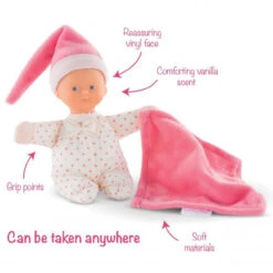 Corolle Mon Doudou - Minireve Pink Heart Doll, 15cm